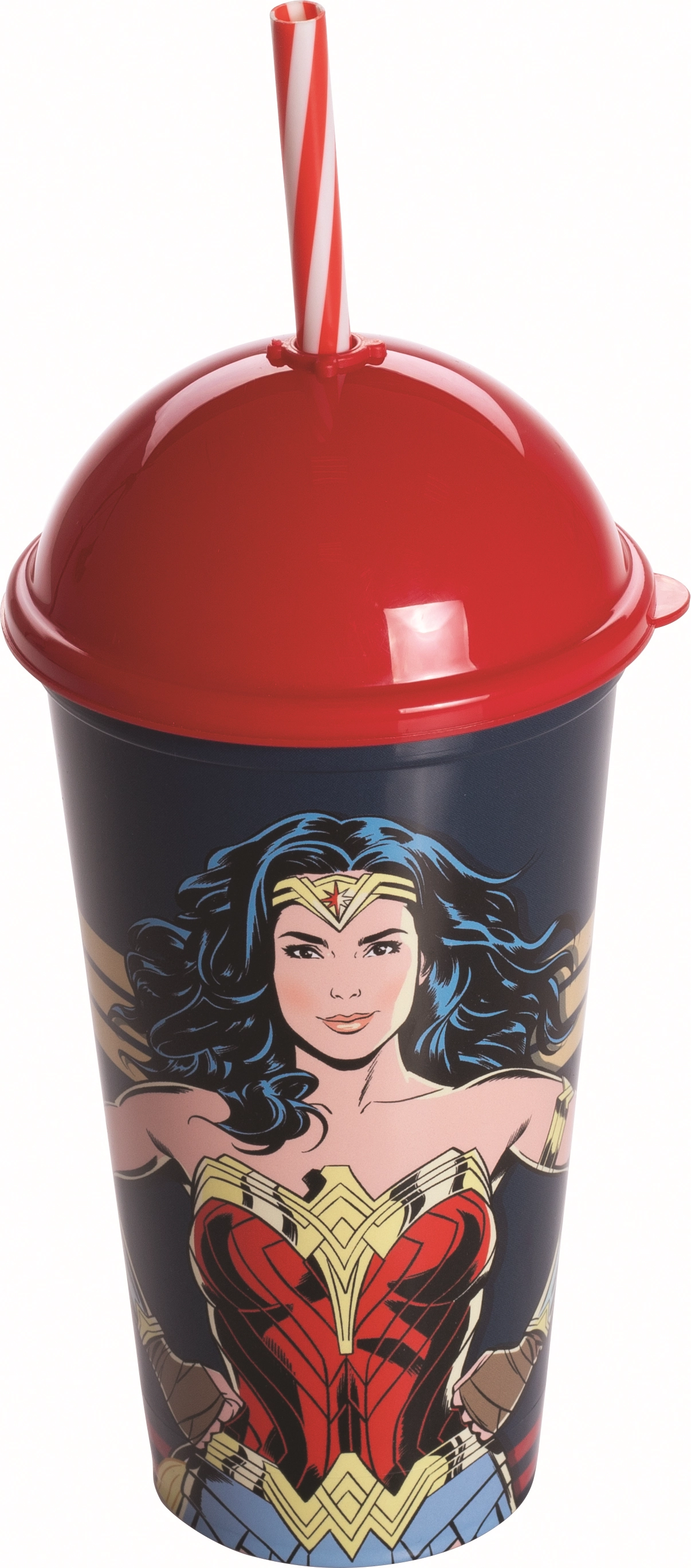 Copo Shake Plasutil 500ml Mulher Maravilha
