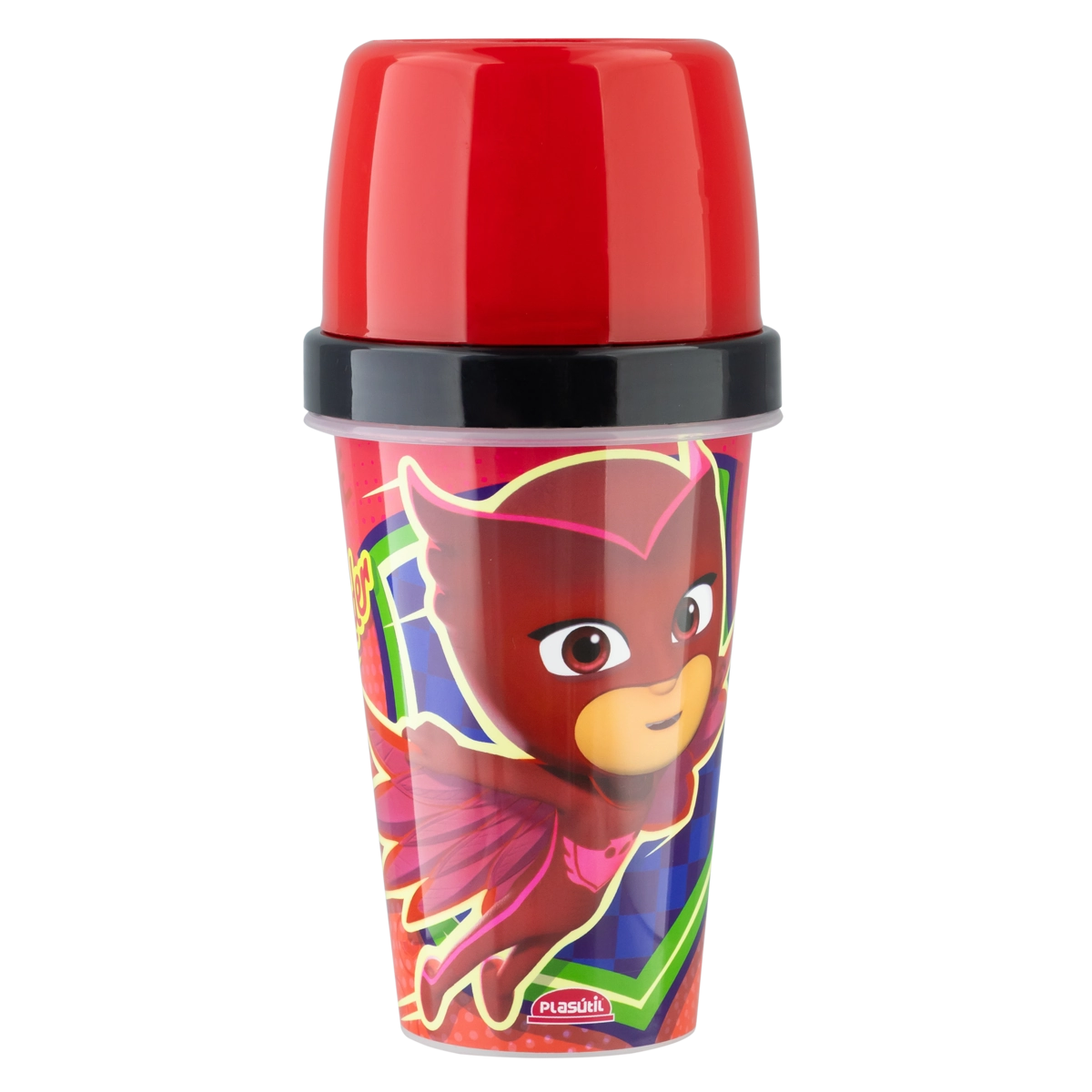 Mini Shakeira Infantil Pj Masks Corujita 320ml Plasútil