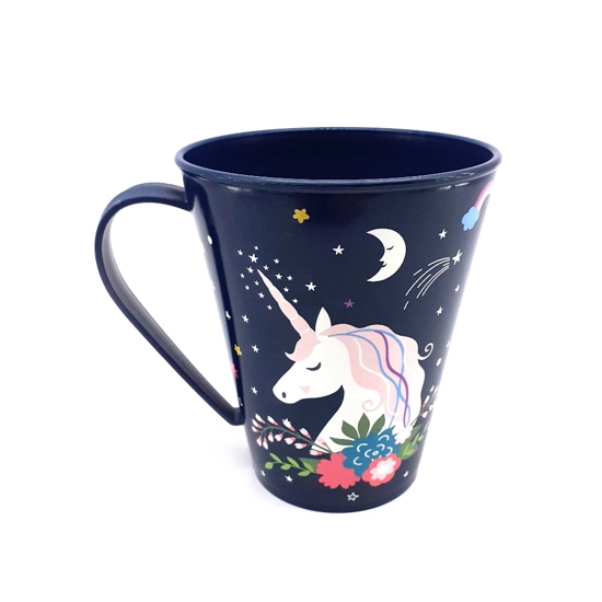 Caneca Plástica Unicórnio 360ml Plasútil