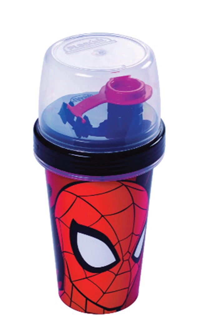 Mini Shakeira Infantil Homem Aranha 320ml Plasútil
