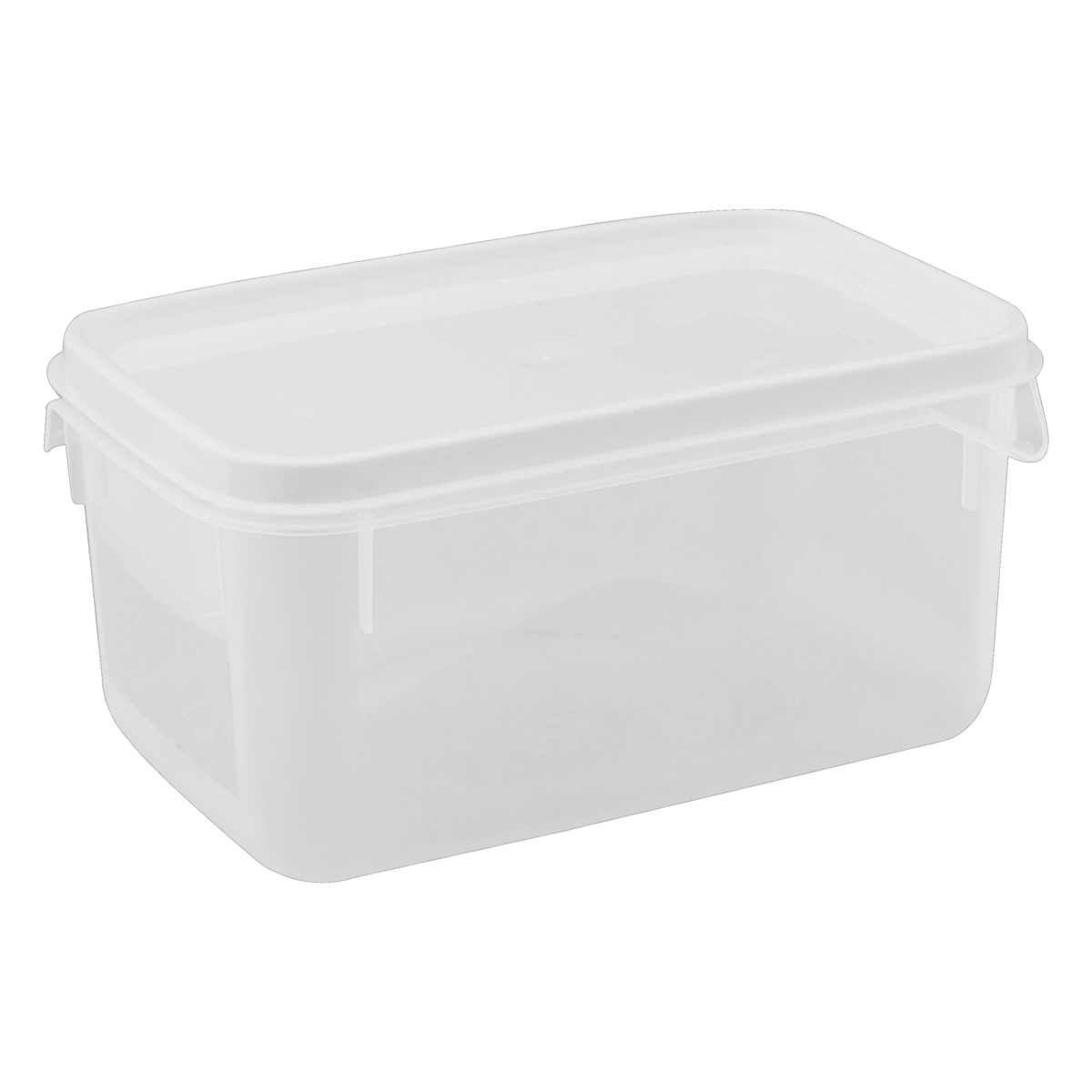 Pote Plástico Com Tampa Branco Retangular 1,9l Plasútil Moduline