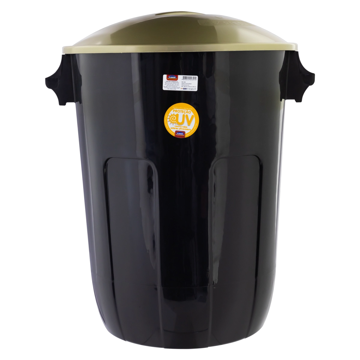 Lixeira Ouro Velho 62l Plasútil Ecoblack