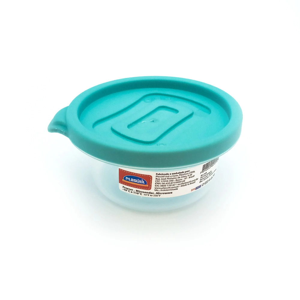 Pote Plástico Redondo 250ml Plasútil Clic