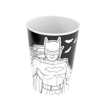 Copo Batman Plástico 320ML Ideal Para Festas Temáticas Excelente Acabamento e com Cores Vivas, Plasútil 3228 - 118872