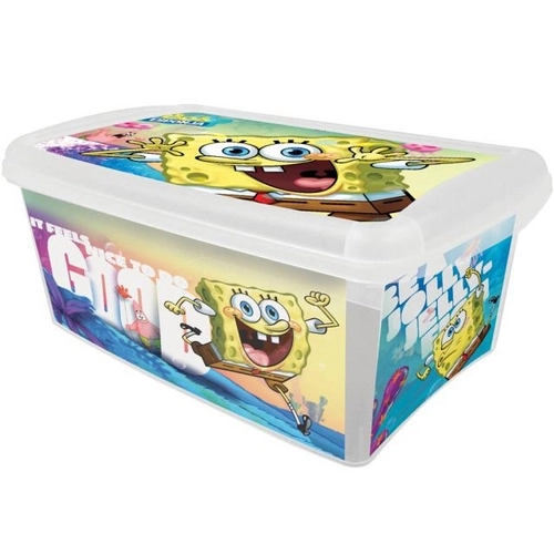 Caixa Box Bob Esponja Plasutil 4,2lt
