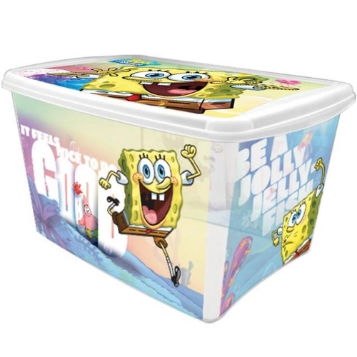Caixa 18lts Bob Esponja Plasutil