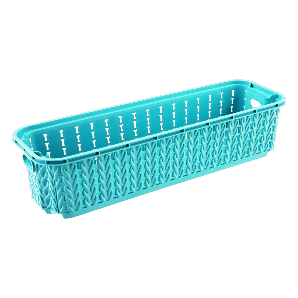 Cesta Organizadora Azul Empilhável Trama 920ml Plasútil