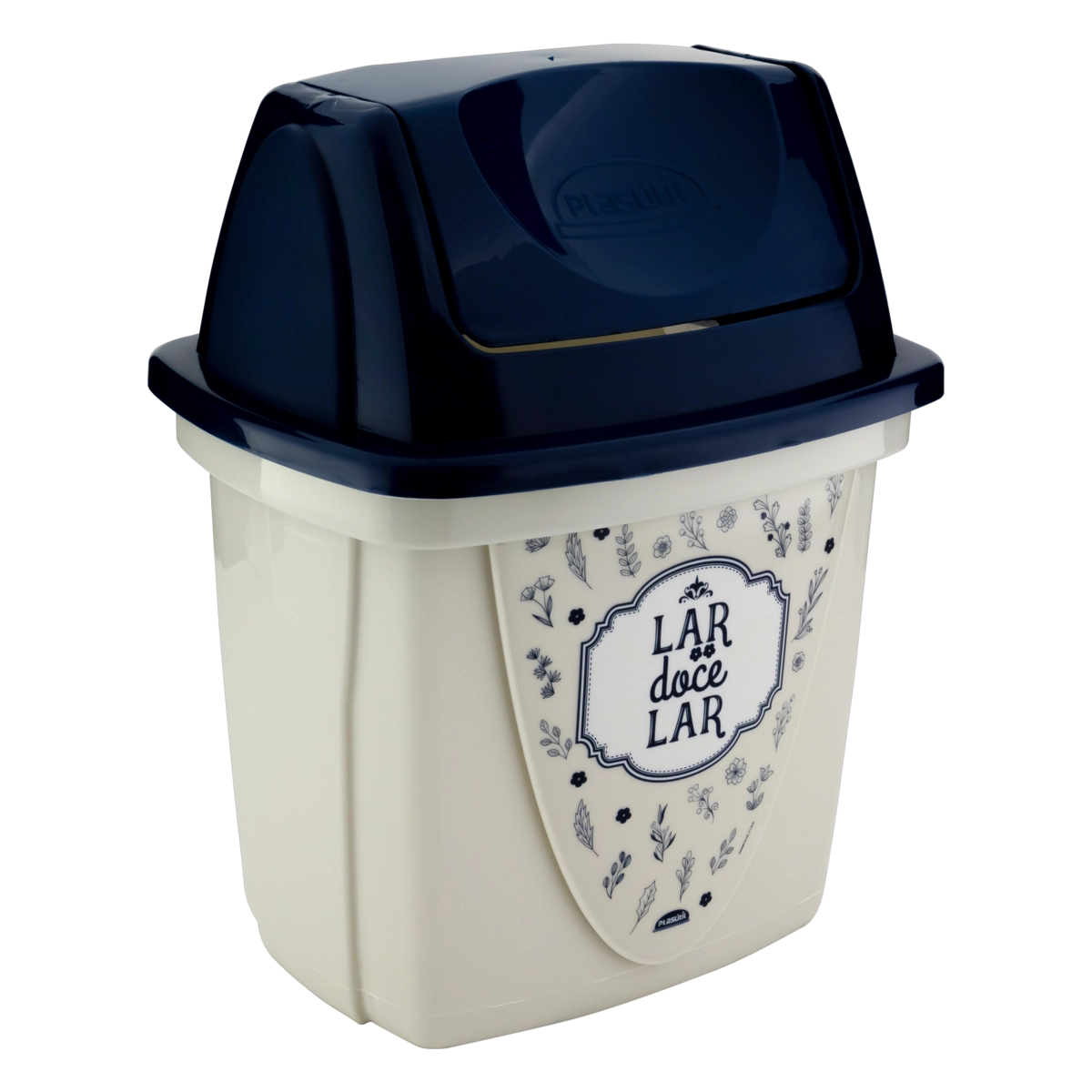 Lixeira Basculante Para Pia Lettering 6,5l Plasútil Decora