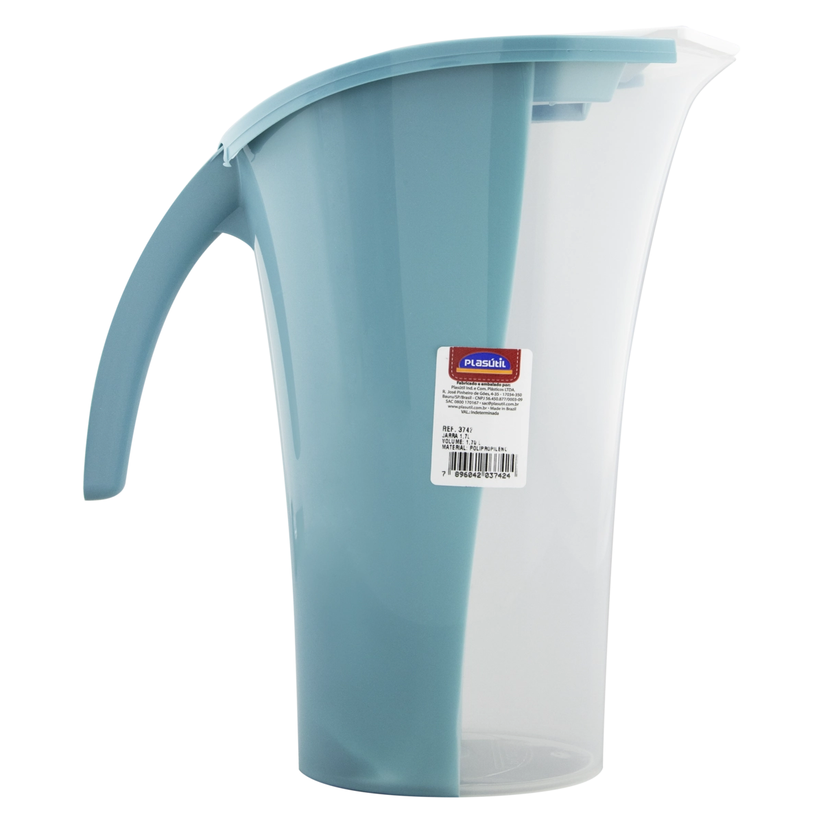 Jarra Com Tampa 1,7l Plasútil