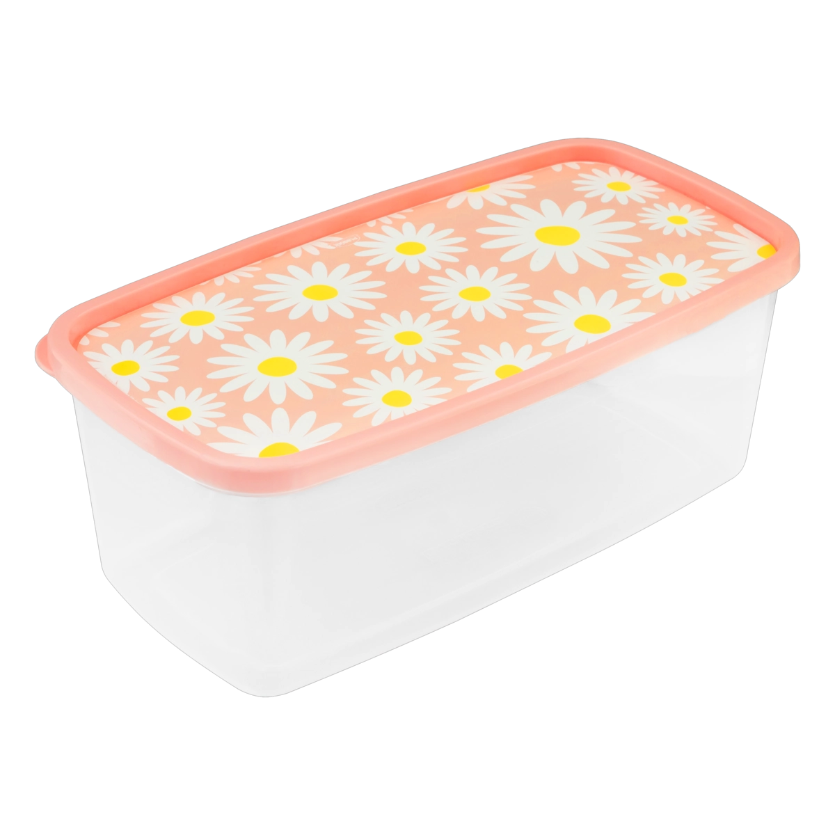 Pote Plástico Retangular Camomila 3l Plasútil Decora