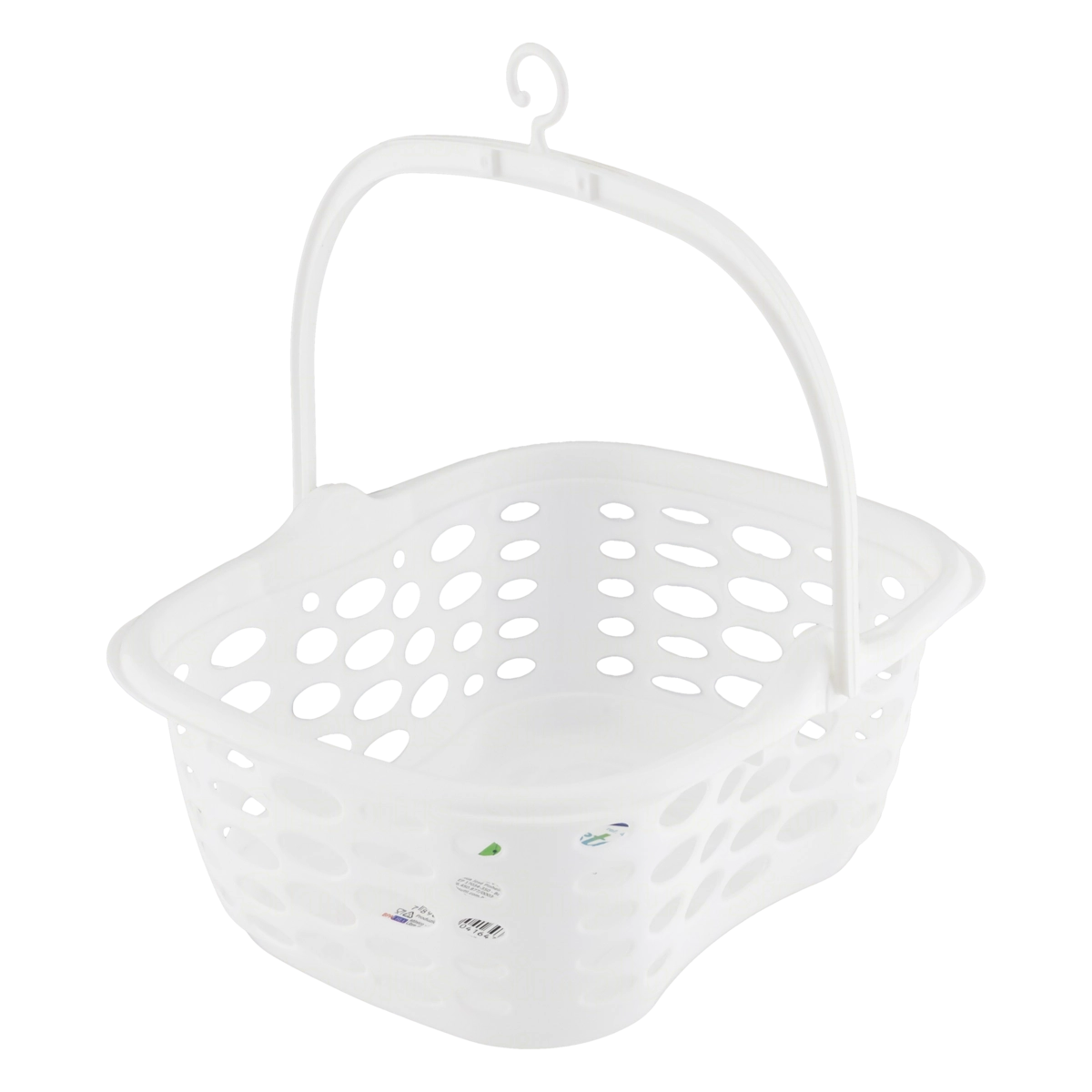 Cesto Para Prendedor De Roupa Branco 1,5l Plasútil