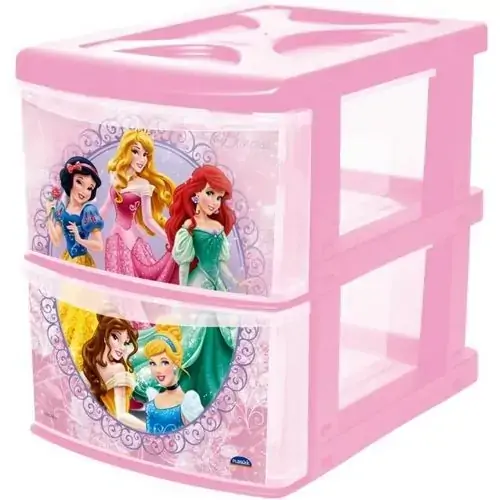 Gaveteiro Princess Plasutil 2 Gavetas