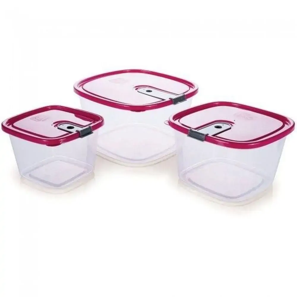 Pote Trio Quadrado Plasutil Ref 005990