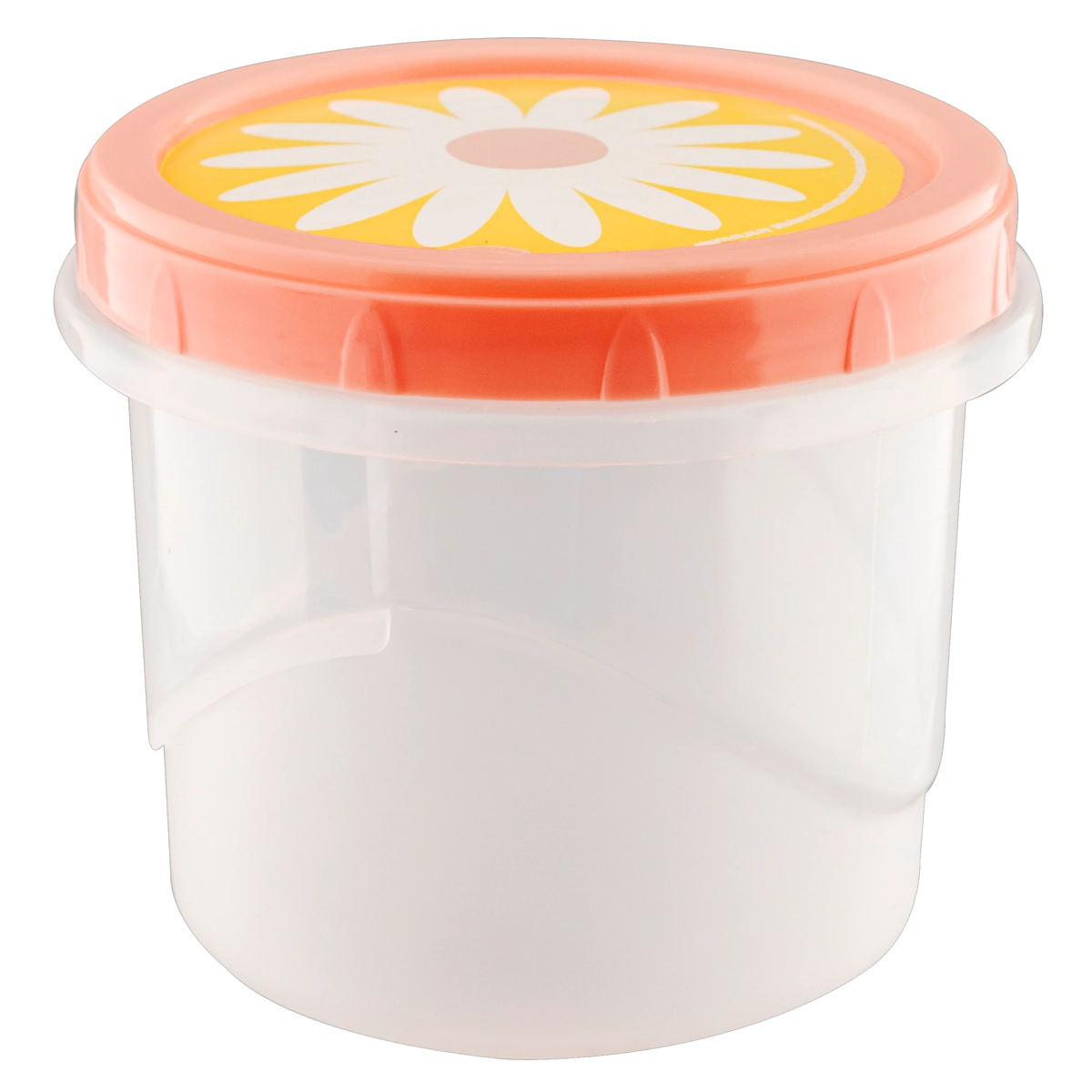 Pote Plástico Redondo Camomila 720ml Plasútil Decora