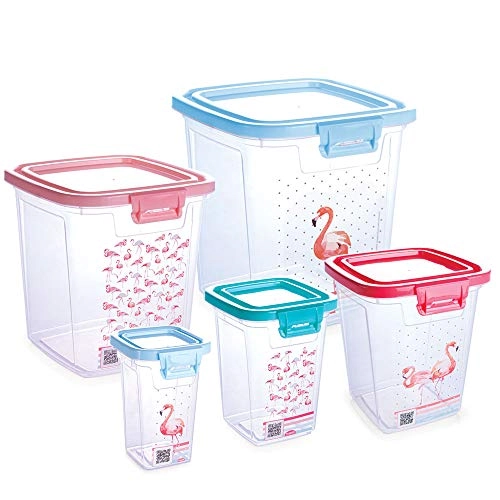 Kit Porta Mantimentos Duo Plasutil 5 Pcs