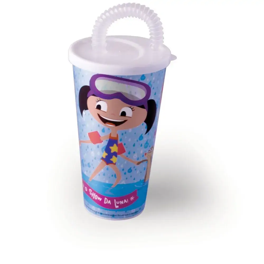Copo C/canudo Show Da Luna 430ml