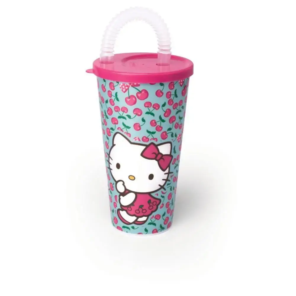 Copo C/canudo Hello Kitty 430ml