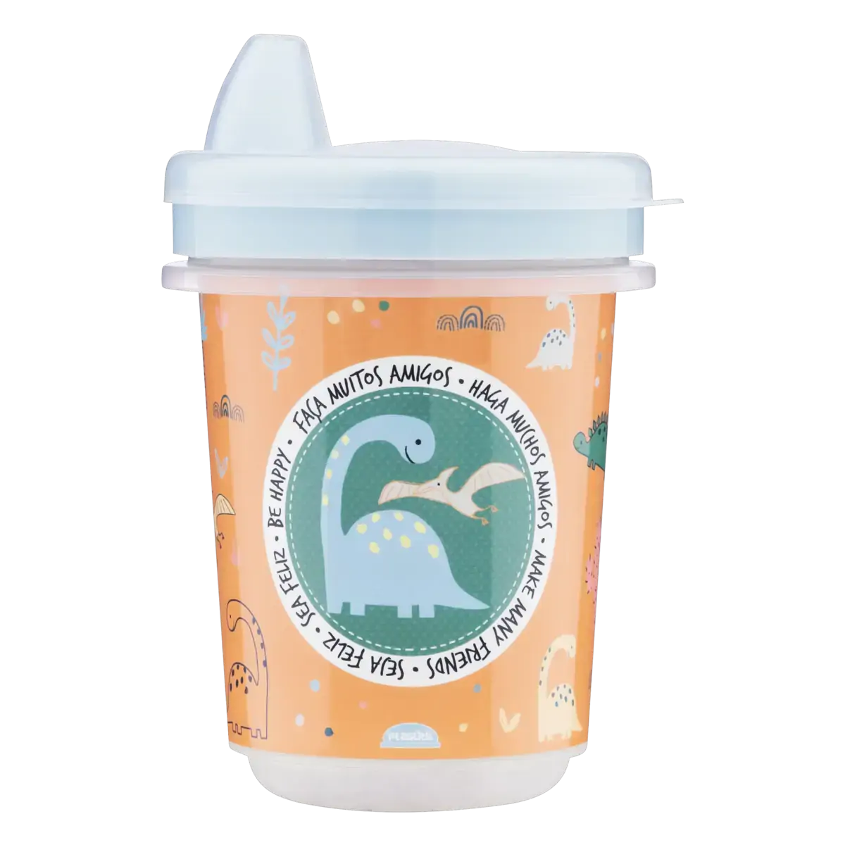 Copo Plástico Dino Baby 330ml Plasútil Decora Trio