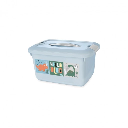 Caixa Organizadora Com Alça Dino Baby 5,2l Plasútil Decora