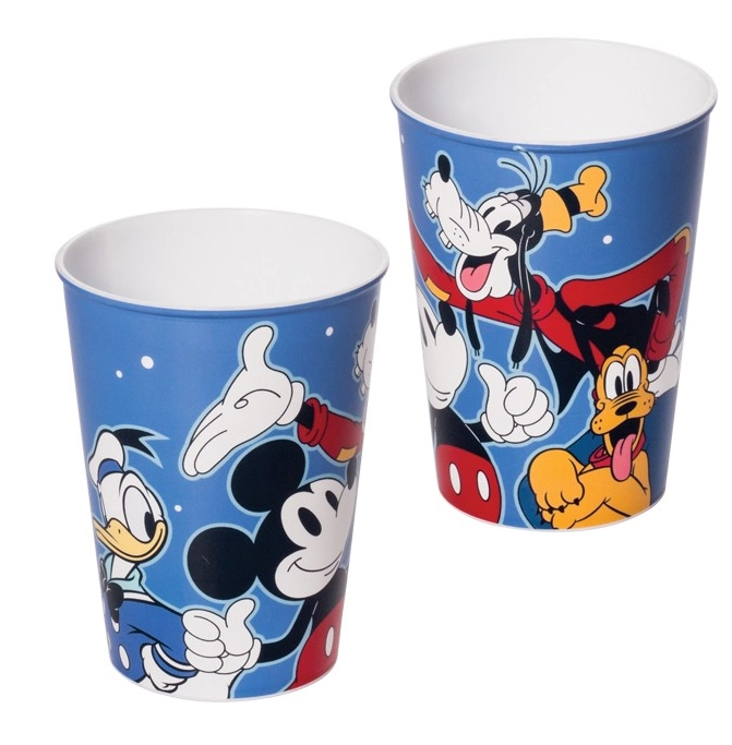 Copo Mickey Roadster Racers Plástico 320ML 10,5x8x8cm Excelente Acabamento e com Cores Vivas, Plasútil 8274 - 128294