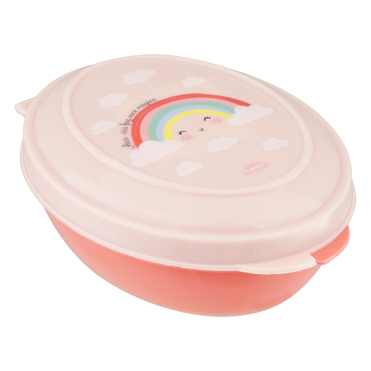 Saboneteira Arco íris 180ml Plasútil Decora