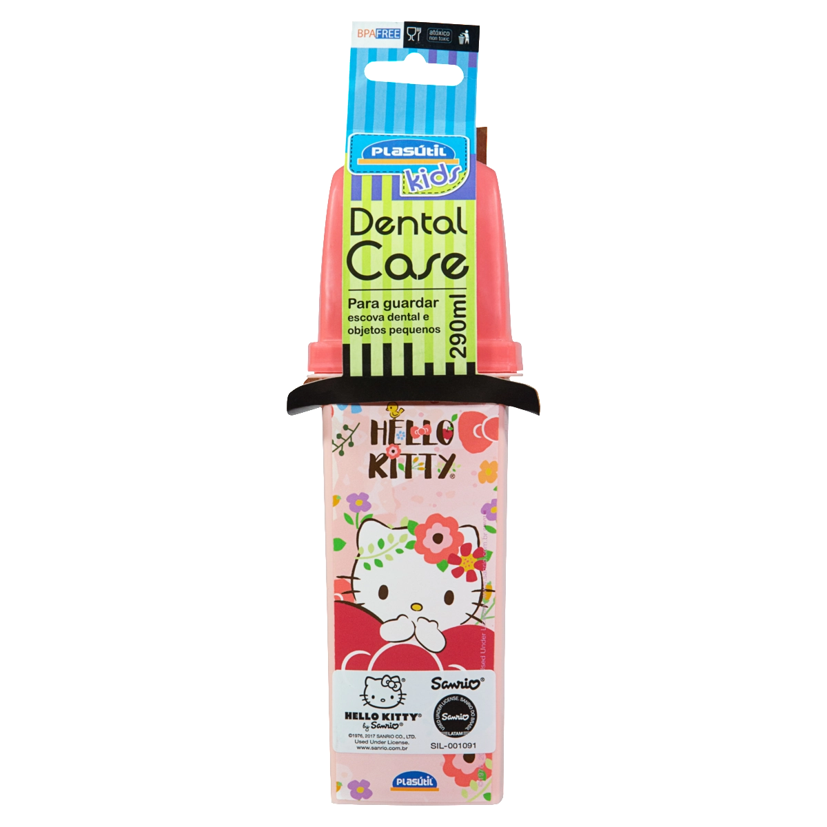 Porta Escova Dental Hello Kitty 290ml Plasútil