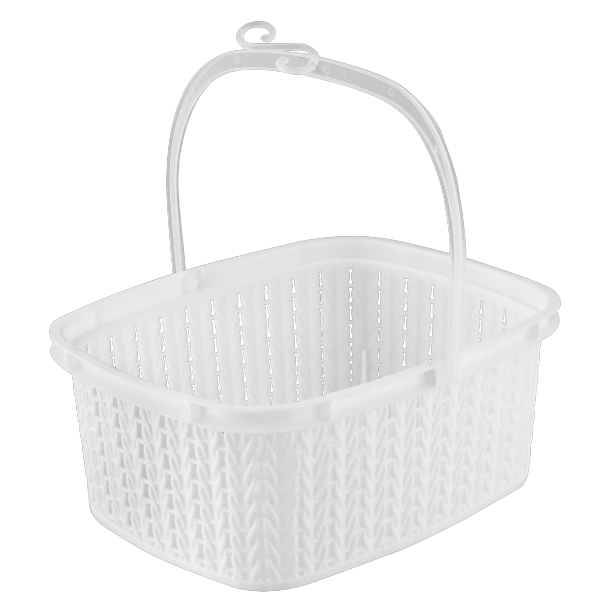 Cesto Para Prendedor De Roupa Trama Branco Plasútil