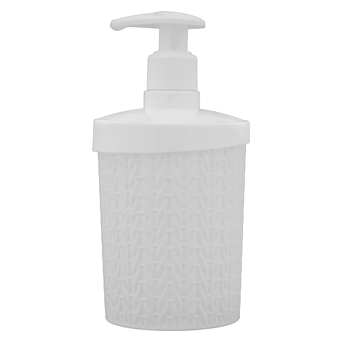 Porta Sabonete Líquido Trama Branco 360ml Plasútil
