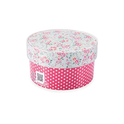 Caixa Redonda Plasutil 900ml Floral