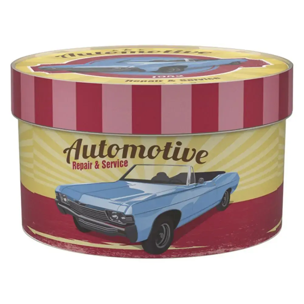 Caixa Redonda Plasutil 2.1lt Car Retro