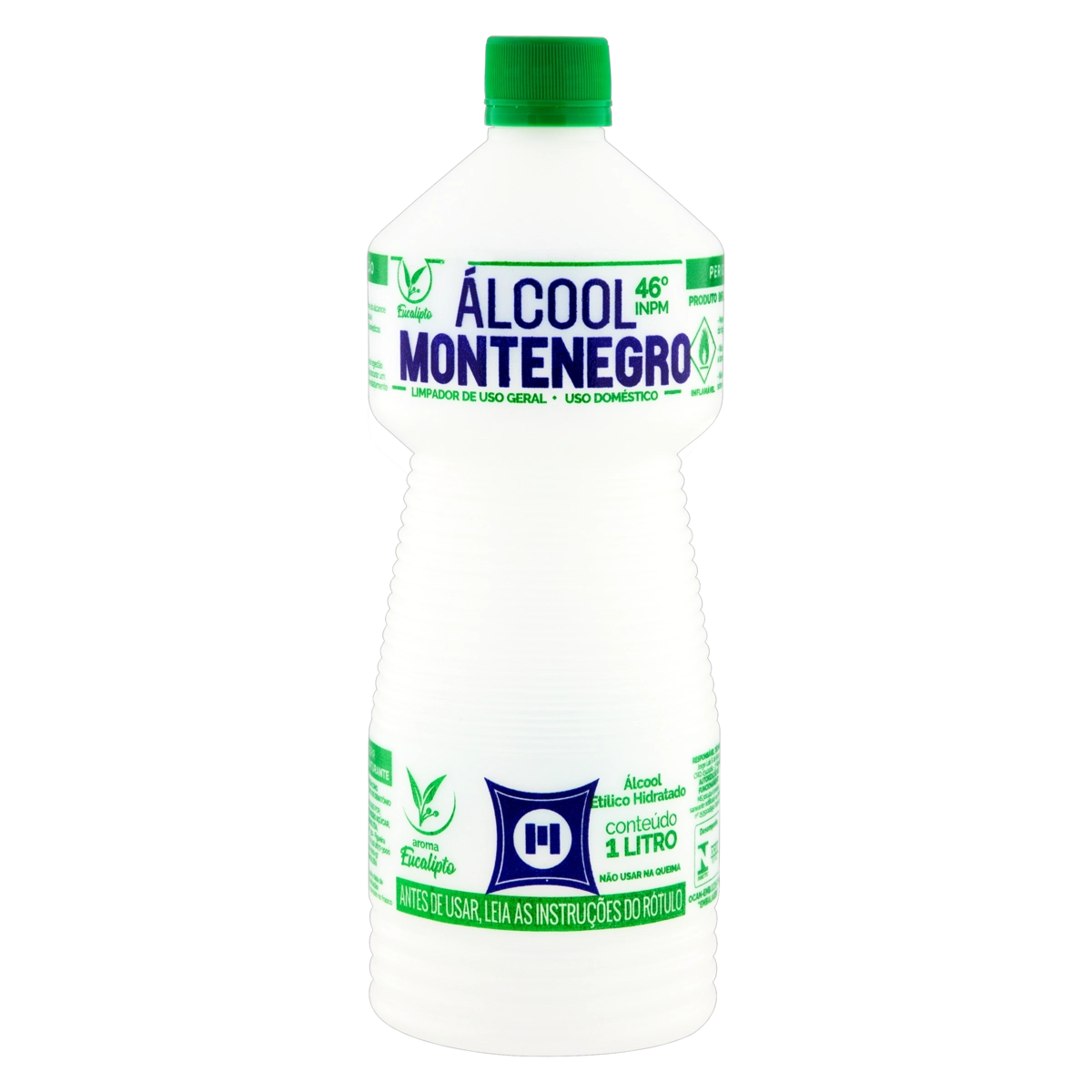 álcool Líquido 46 Inpm Eucalipto Montenegro Frasco 1l