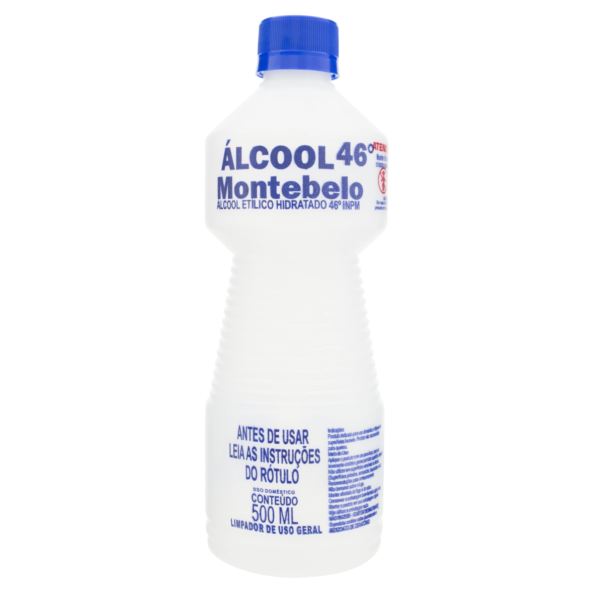 álcool Líquido 46 Inpm Montebelo Frasco 500ml