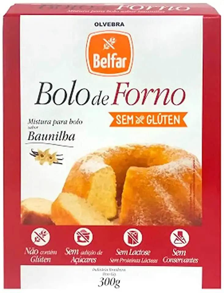 Mistuta Bolo Baunilha Sem Gluten 300g Olvebra