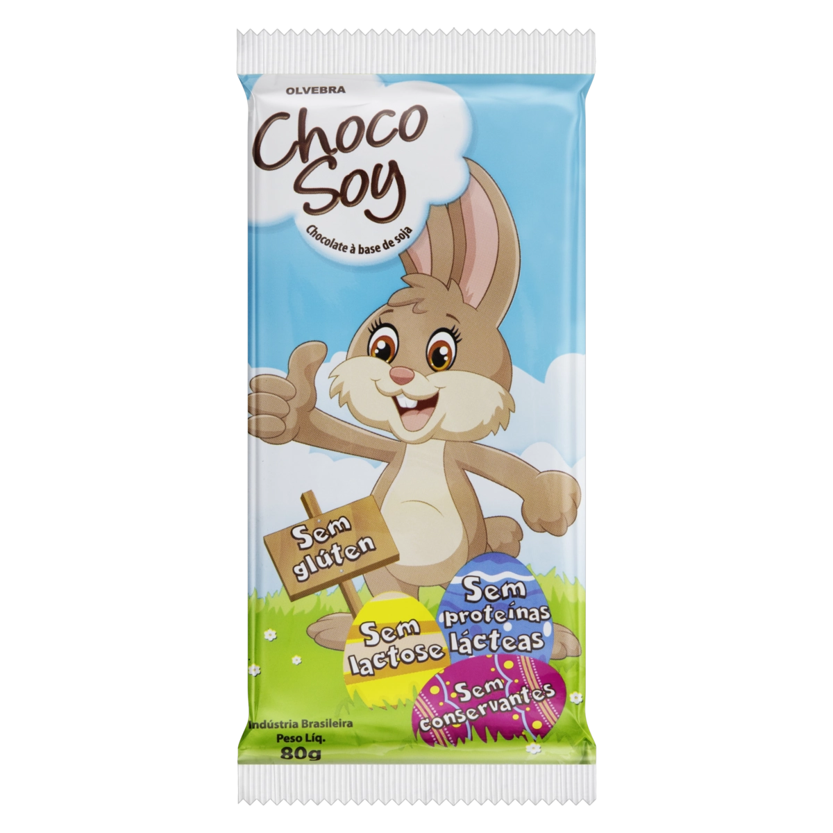 Chocolate Sem Glúten Zero Lactose Choco Soy Pacote 80g