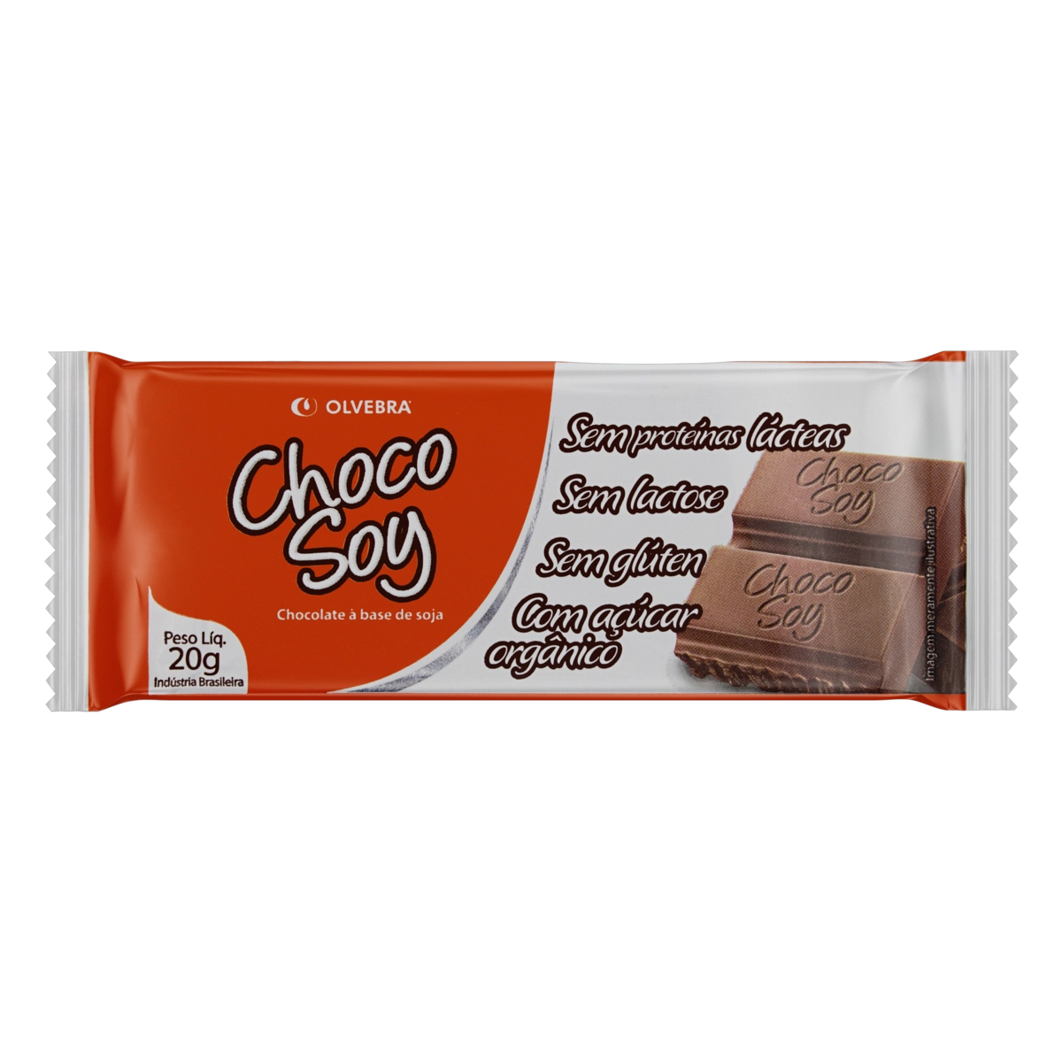 Chocosoy Barra Caixa 20x25g Olvebra