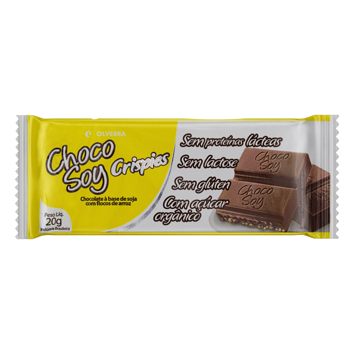 Chocolate Crispies Sem Glúten Zero Lactose Choco Soy Pacote 20g