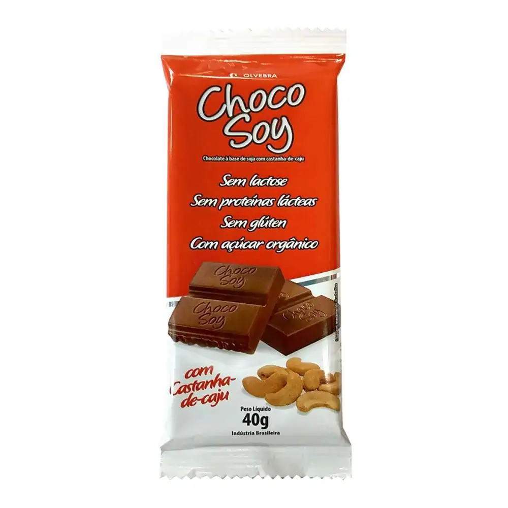 Chocosoy Tradicional Castanha De Caju 40 G