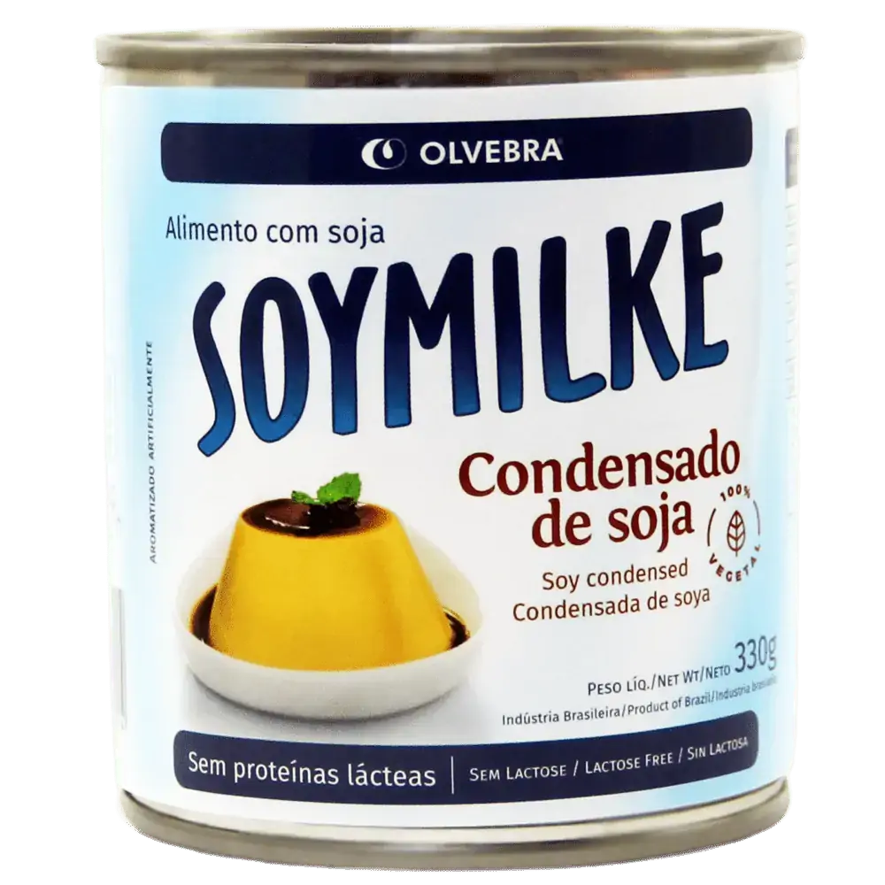 Leite Condensado De Soja Zero Lactose Soymilke Lata 330g