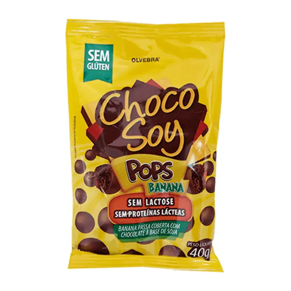 Choco Soy Pops Banana 40g S/lactose