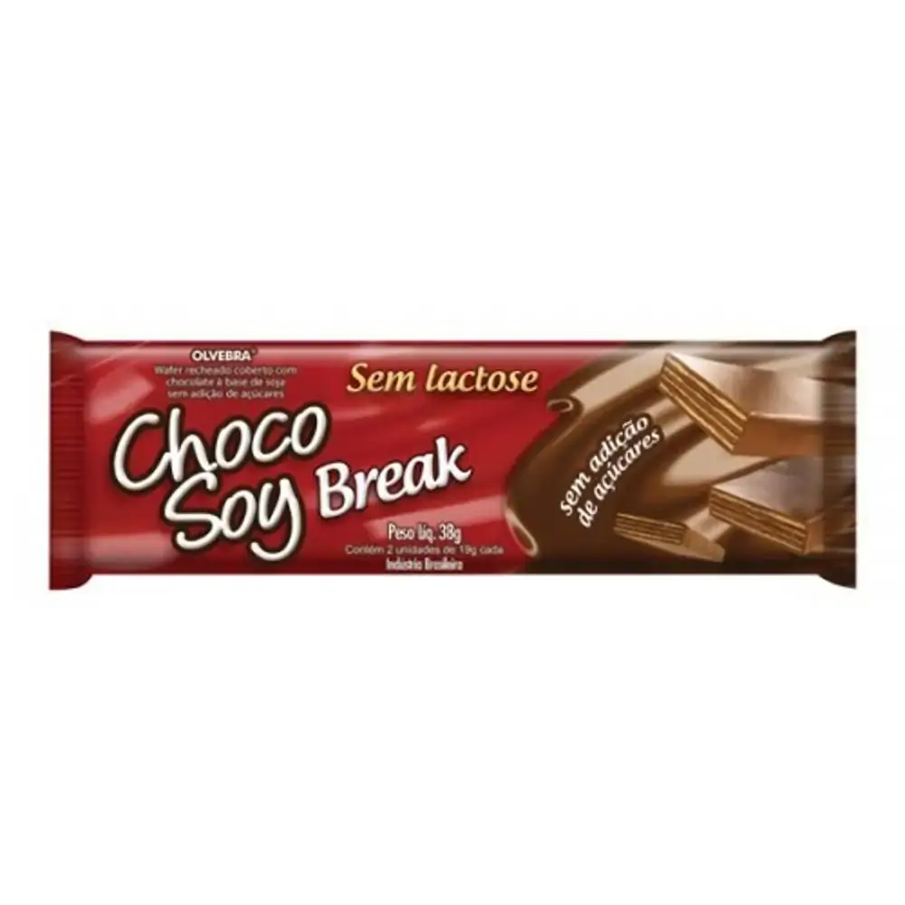 Choco Soy Break Display 12 X 38g Olvebra Olvebra