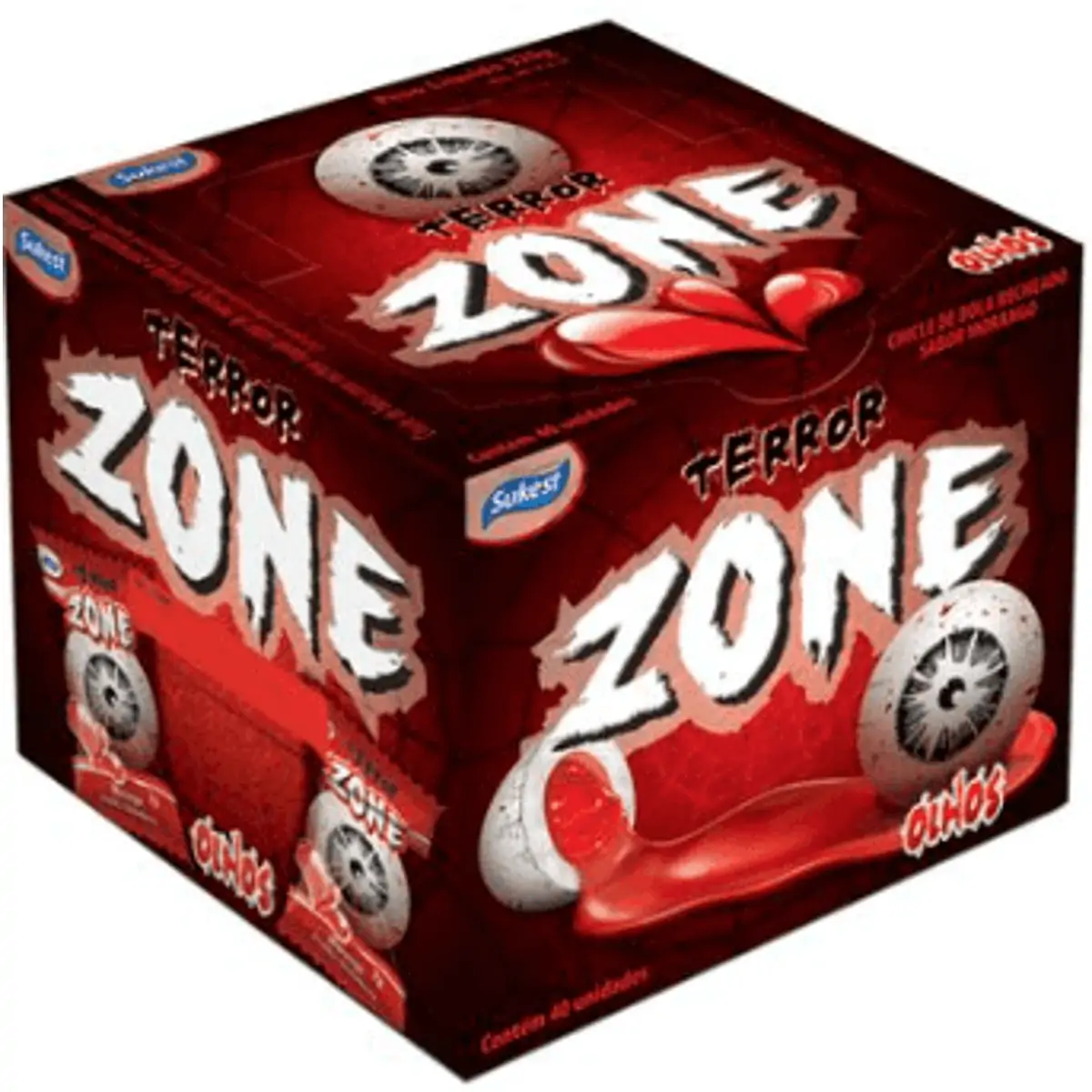Chiclete Sukest Terror Zone Olhos C/40