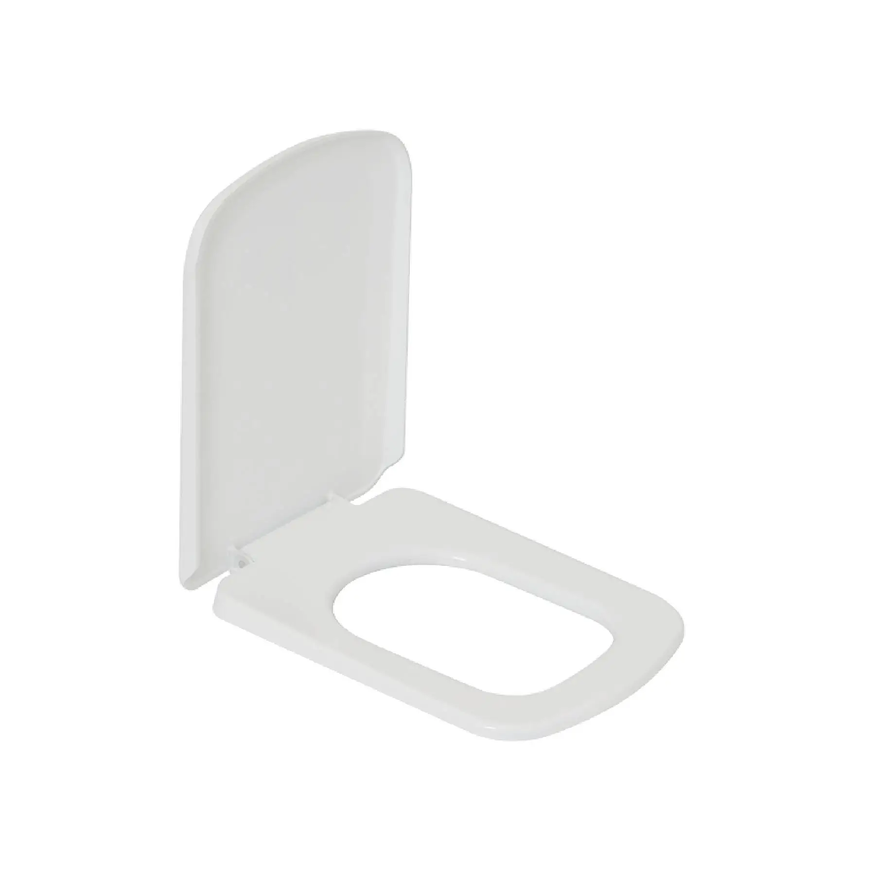 Assento Sanitário Formatos Lirio com Fechamento Comum Quadrado Polipropileno Branco Fiori