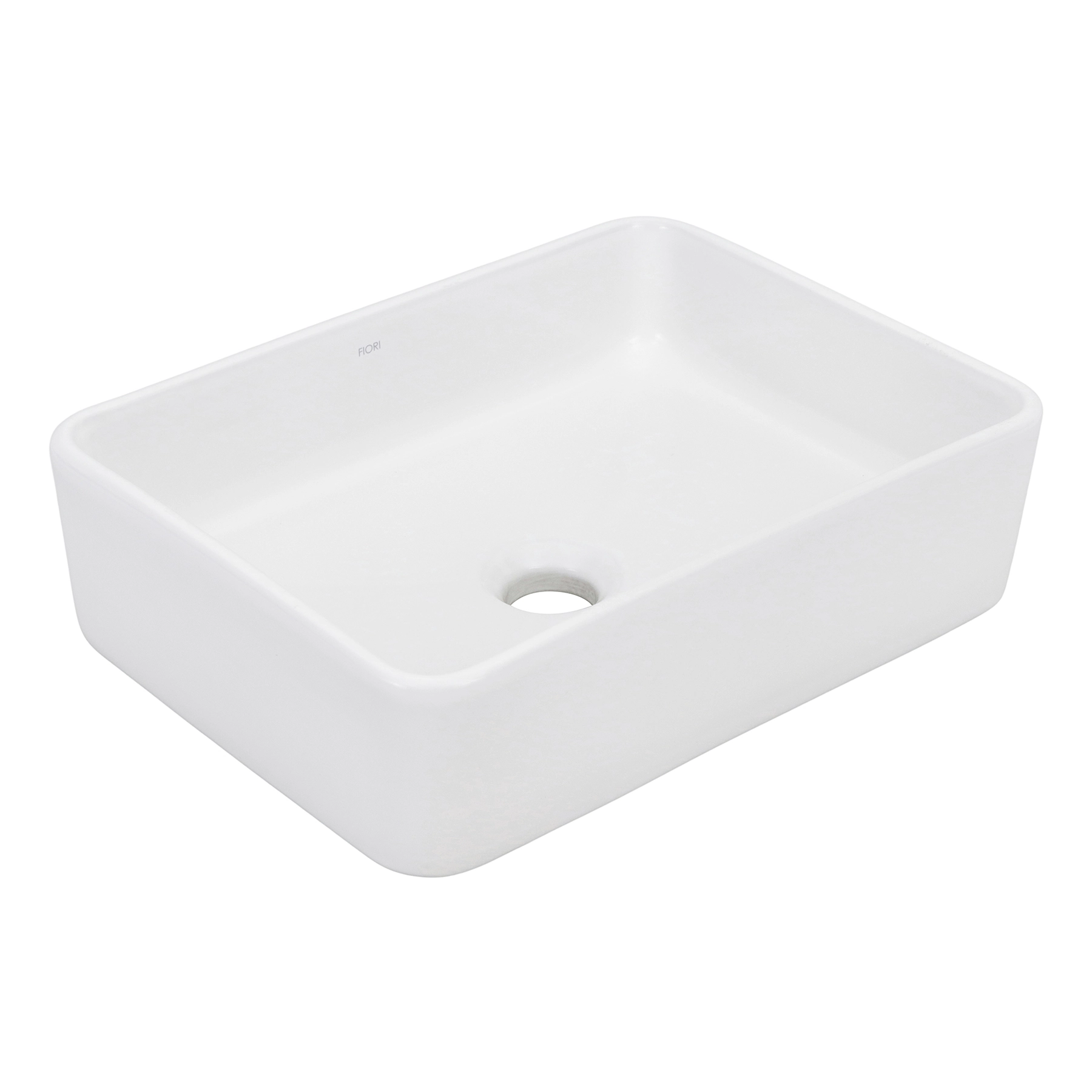 Cuba para Banheiro de Apoio Louça Retangular Branca 41x30cm CB16 Fiori