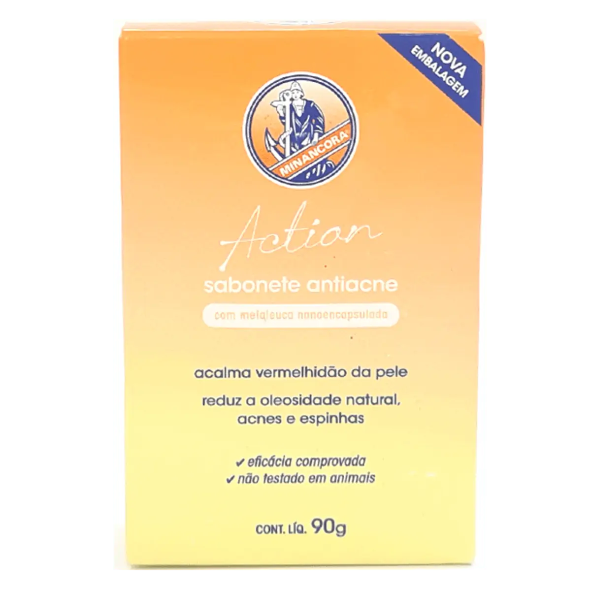 Sabonete Em Barra Facial Minancora Action Antiacne 90g