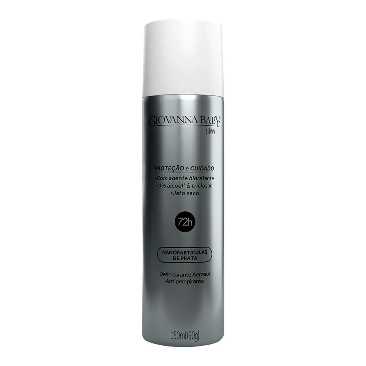 Desodorante Aerossol Antiperspirante Silver Giovanna Baby 150ml Spray