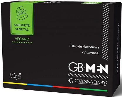 Sabonete Barra Vegetal Giovanna Baby Gb Men Caixa 90g