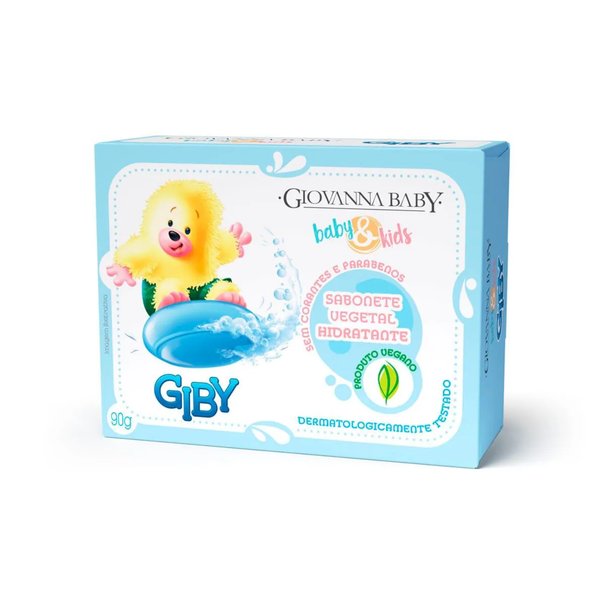 Sabonete Barra Vegetal Giby Giovanna Baby Kids Caixa 90g