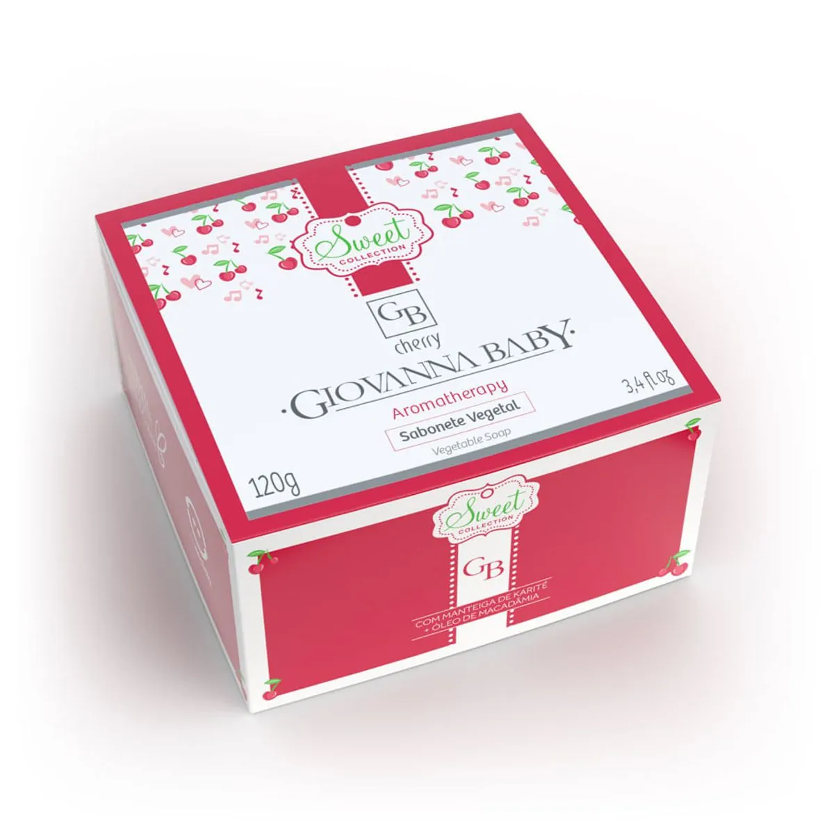 Sabonete em Barra Vegetal Cherry Giovanna Baby 120G