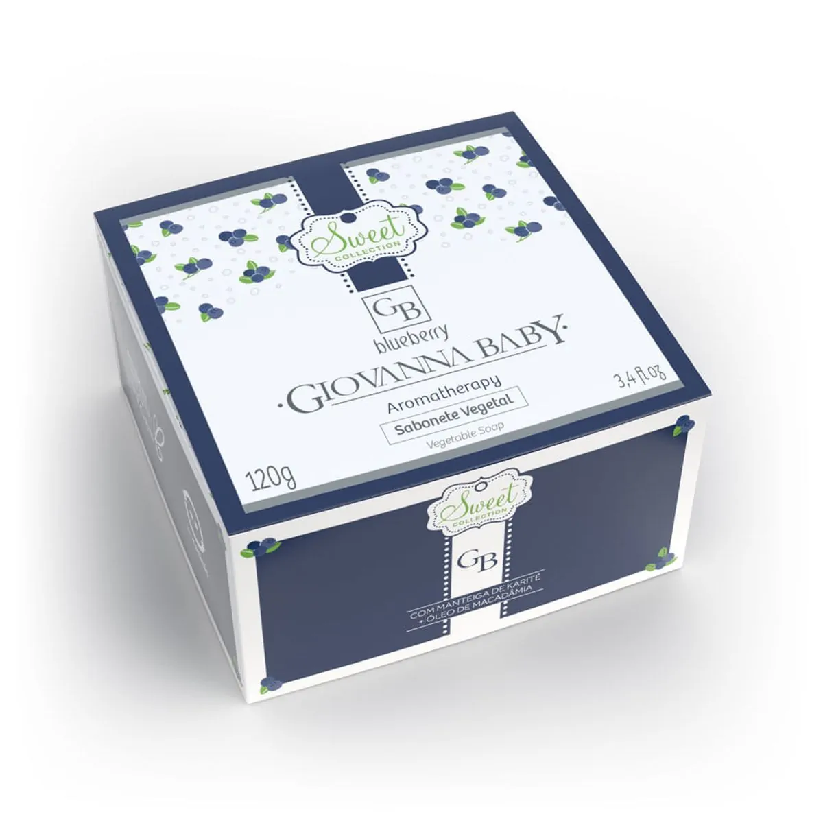Sabonete em Barra Vegetal Blueberry Giovanna Baby 120G