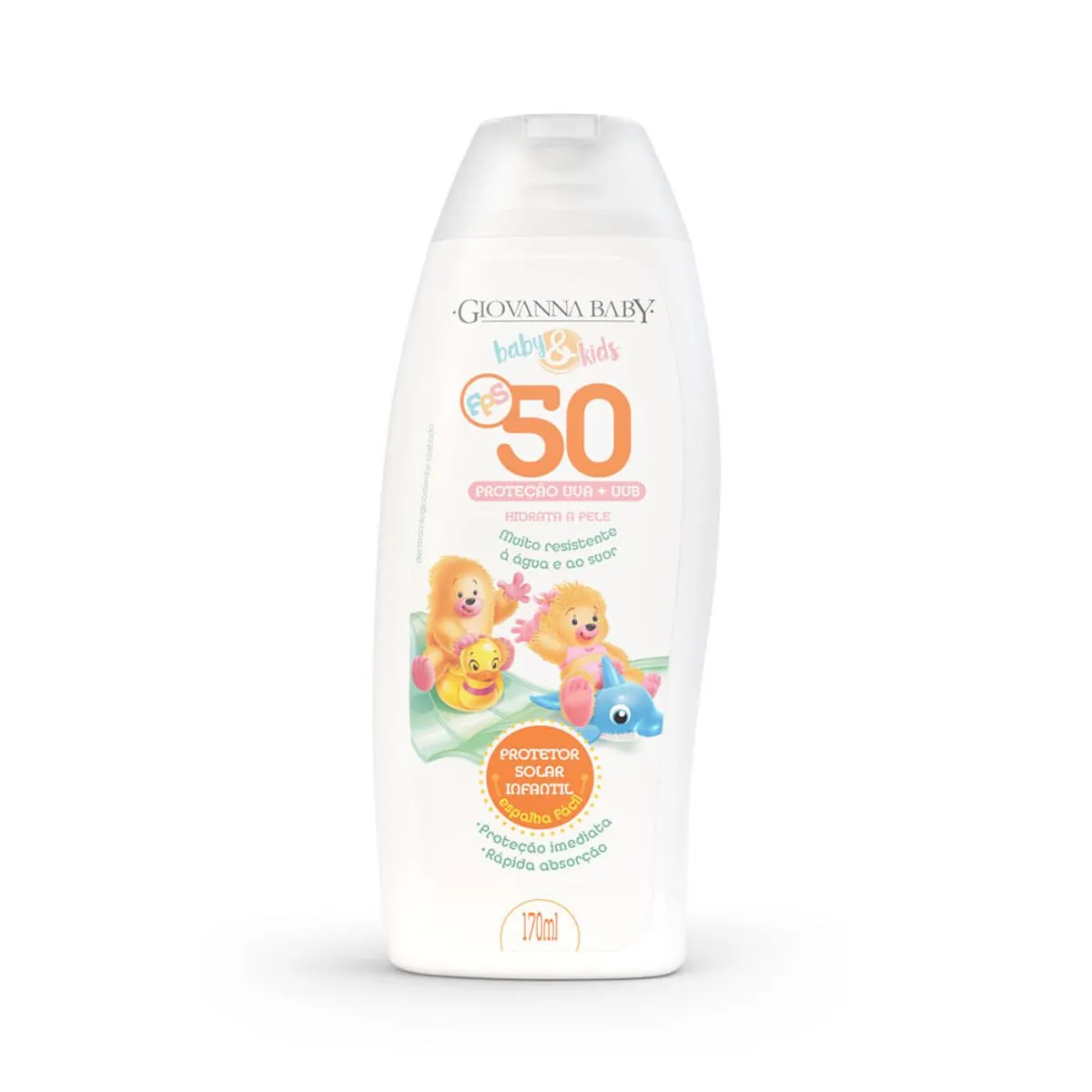 Protetor Solar Fps 50 Giovanna Baby Kids Frasco 170ml